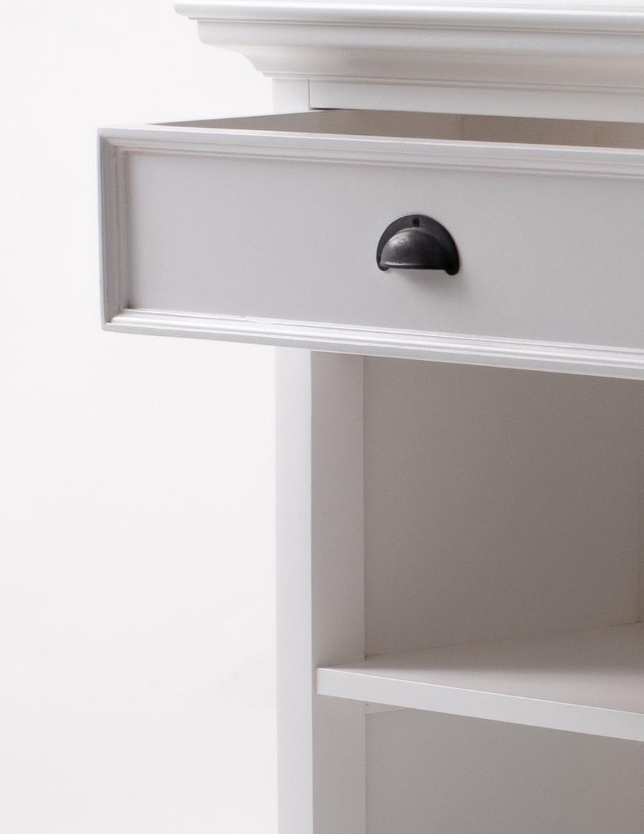 Halifax Grand Nachtkastje Met 1 Legplank En 1 Lade,. - Wit