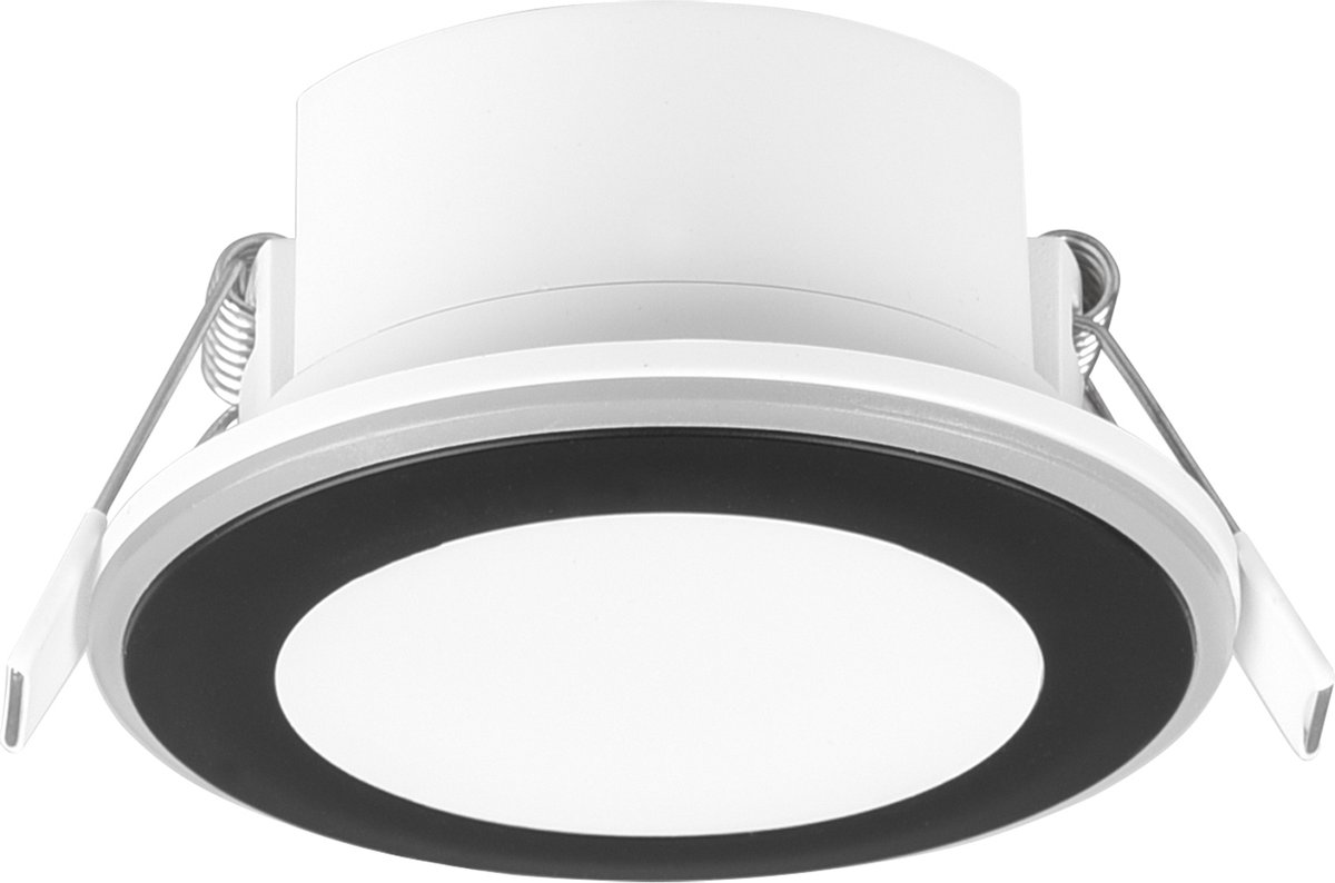 BES LED Led Spot - Inbouwspot - Trion Auran - 5w - Warm Wit 3000k - Rond - Mat - Kunststof - Zwart