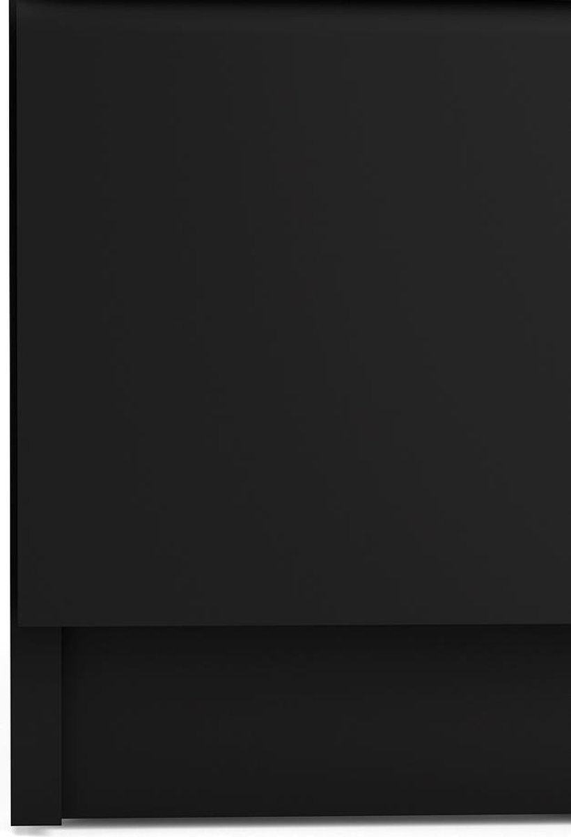 Nada Nachtkastje Met 2 Lades, Mat. - Zwart