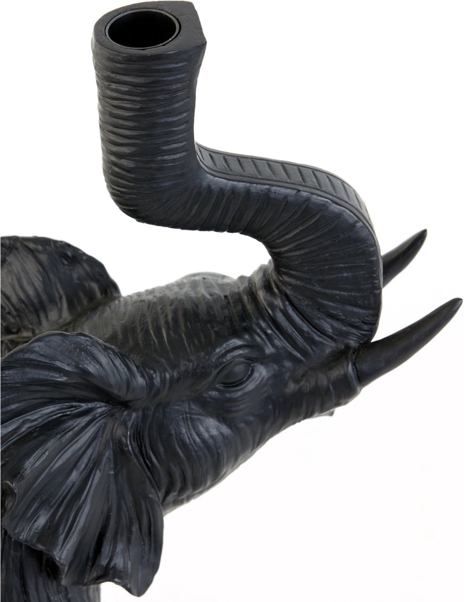 Light & Living Elephant Tafellamp - Zwart