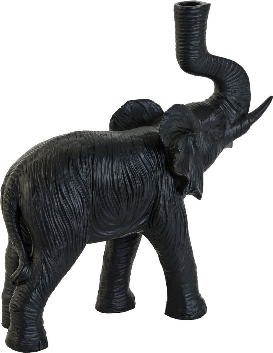 Light & Living Elephant Tafellamp - Zwart