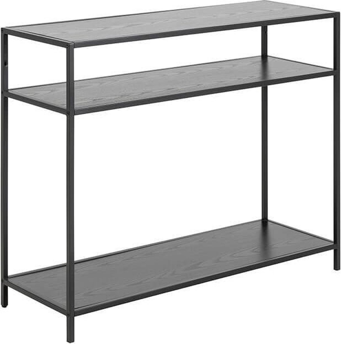 Sea Sidetable 2 Planken, Asymmetrisch. - Zwart
