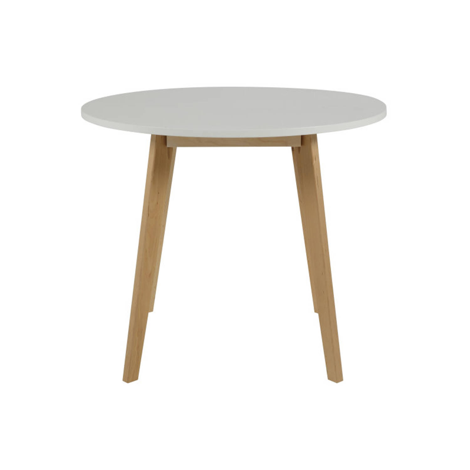 Riko Ronde Eettafel En Berkenhout. - Wit