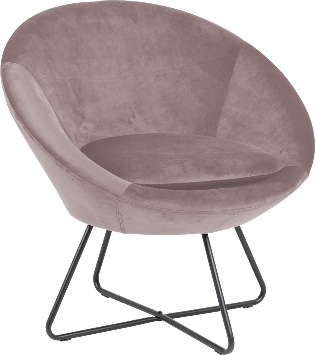 Cense Fauteuil Dusty Rose. - Zwart