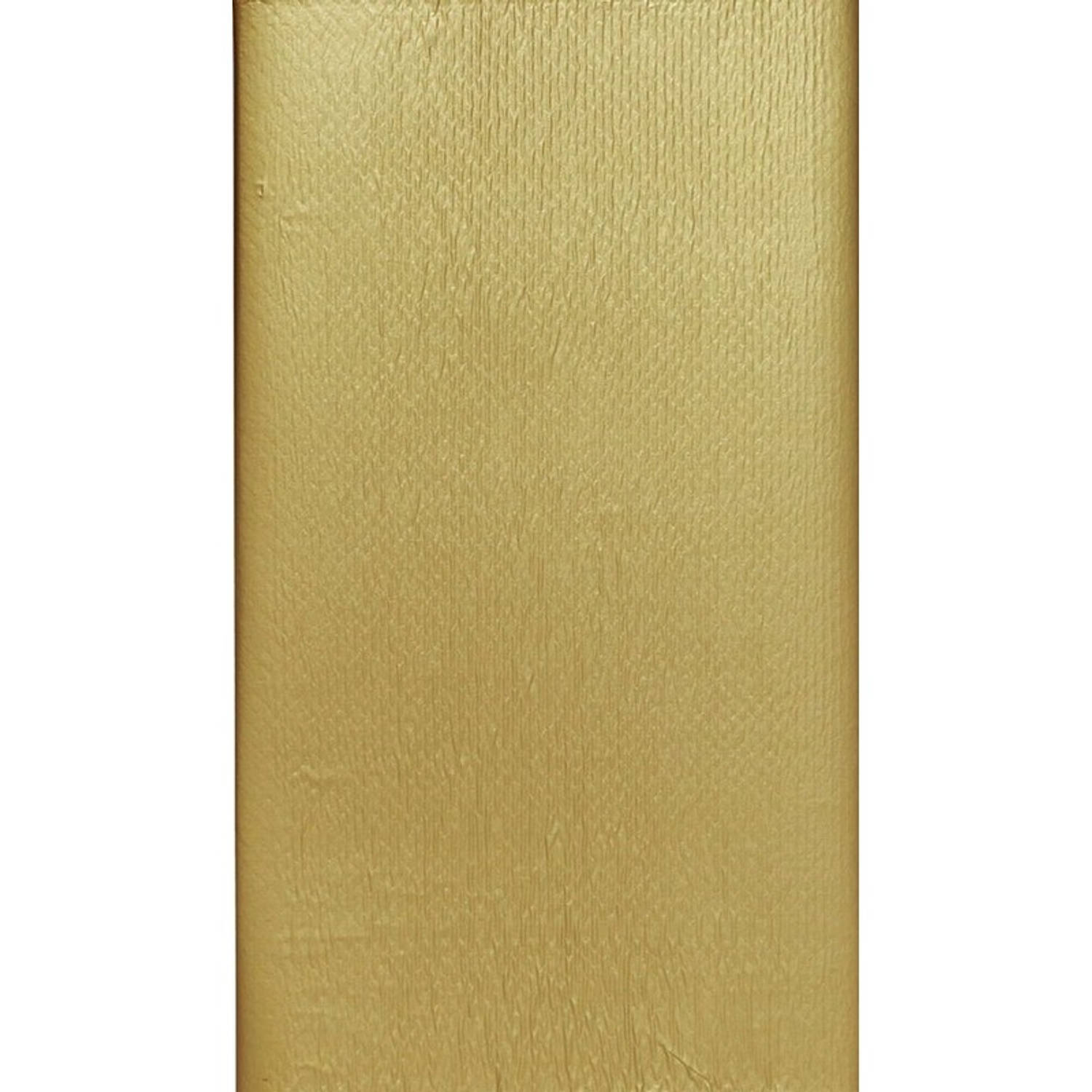 Duni 3xkleurig Tafelkleed 138 X 220 Cm - Wegwerp Tafellakens - Goud