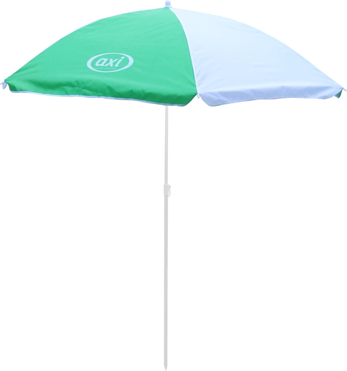 axi Parasol ?125 Cm Voor Kinderen In Groen & Compatibel Met Picknicktafels, Watertafels & Zandbakken - Wit