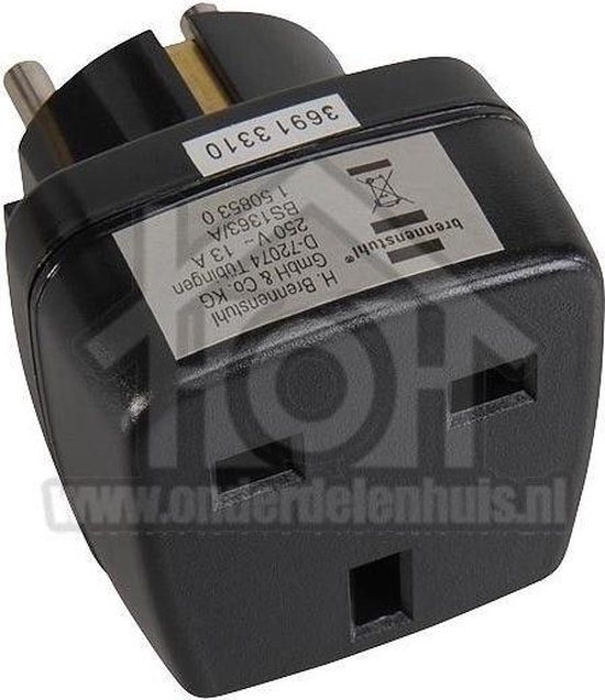 Brennenstuhl Reisstekker Uk(f)-nl(m)