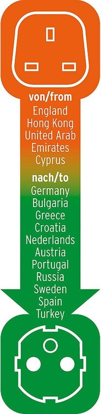 Brennenstuhl Reisstekker Uk(f)-nl(m)