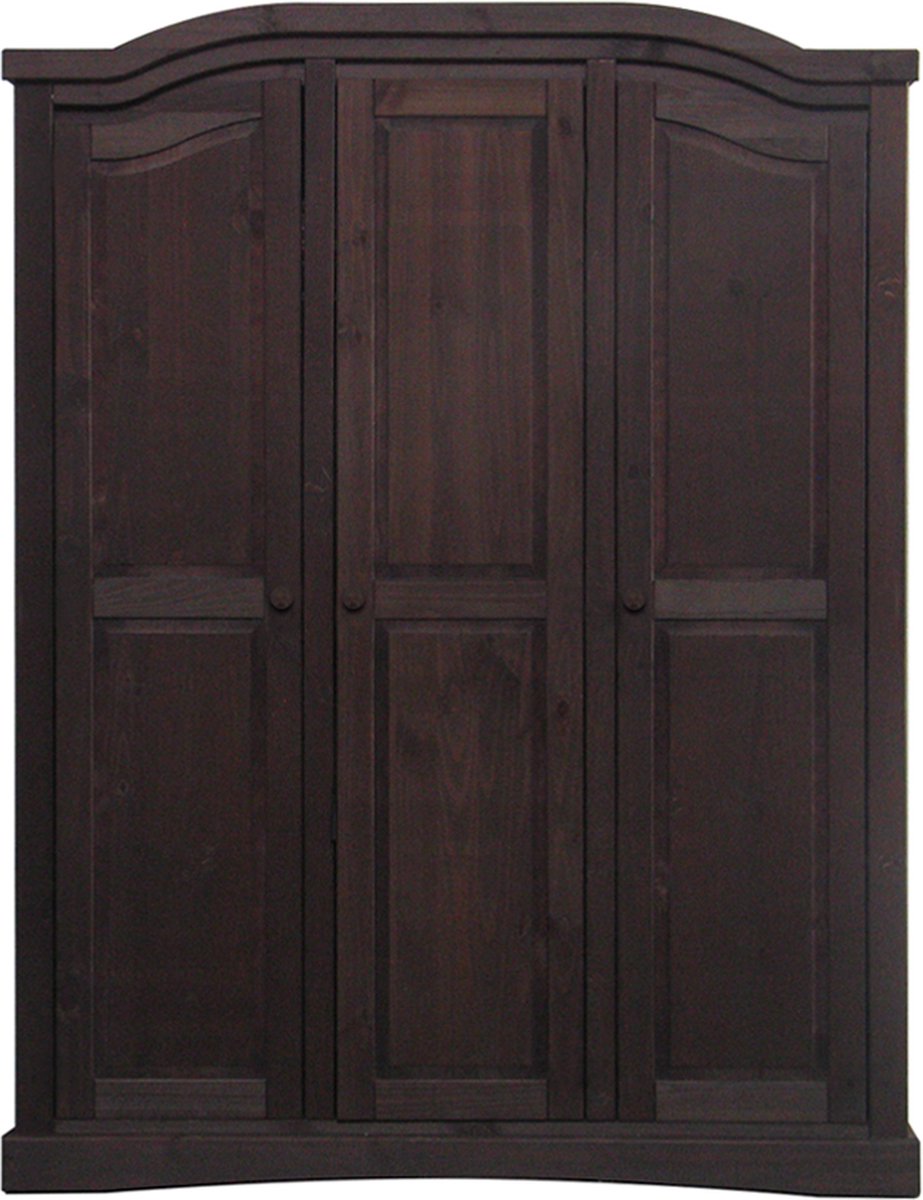 e 3-deurs Kledingkast Rico. - Bruin