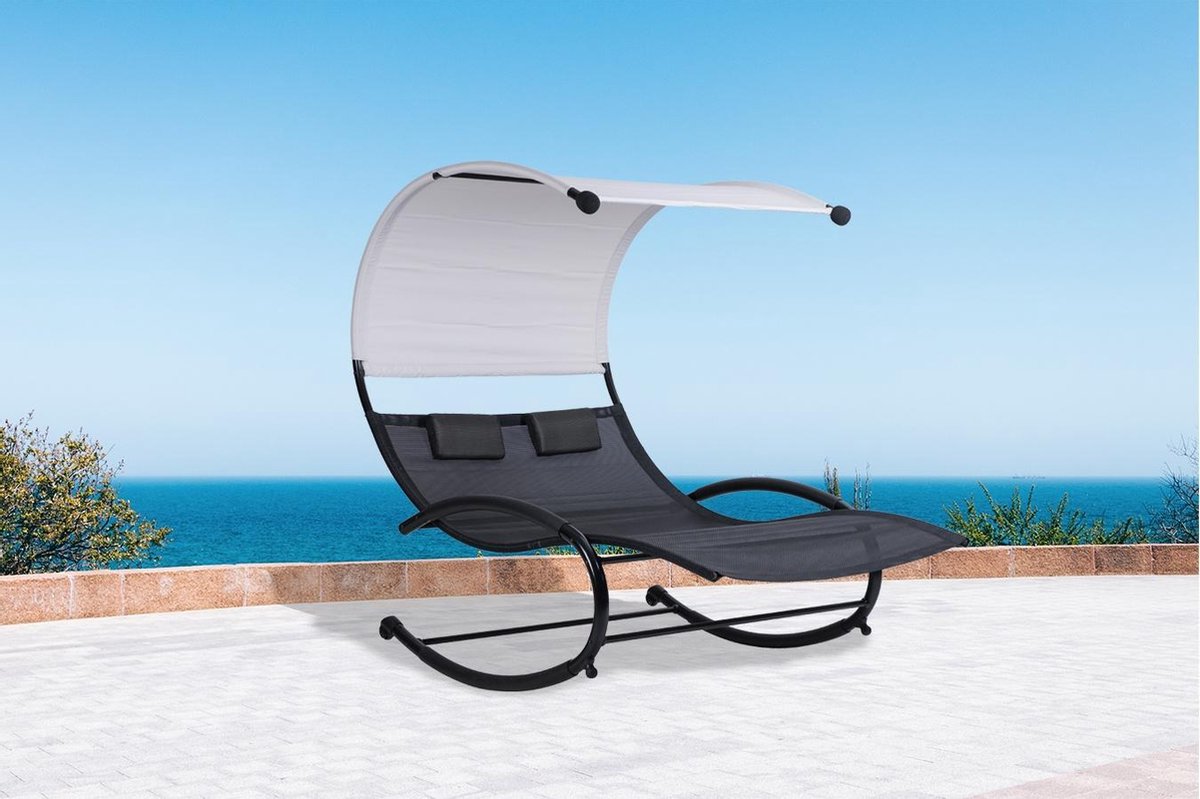 Feel Furniture - Dubbel Ligbed Met Schommel - 2 Personen - Grijs