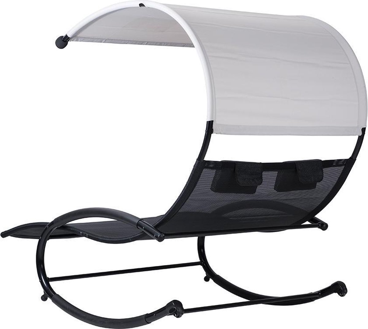 Feel Furniture - Dubbel Ligbed Met Schommel - 2 Personen - Grijs