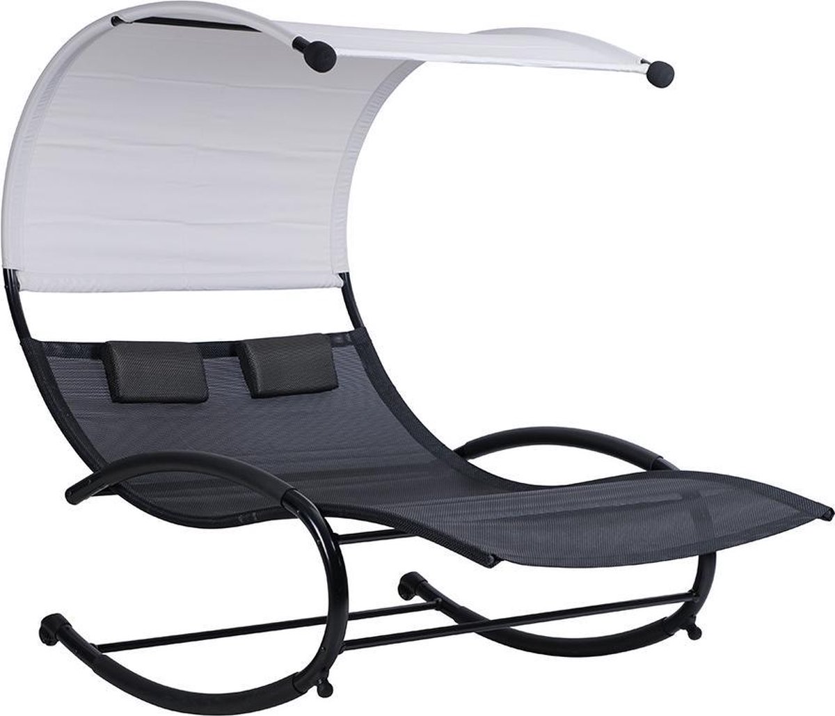 Feel Furniture - Dubbel Ligbed Met Schommel - 2 Personen - Grijs