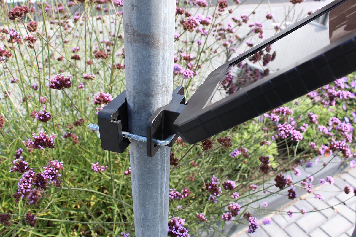 Luxform Concordia Pir Wandlamp - 1000lm - Solar - Zwart