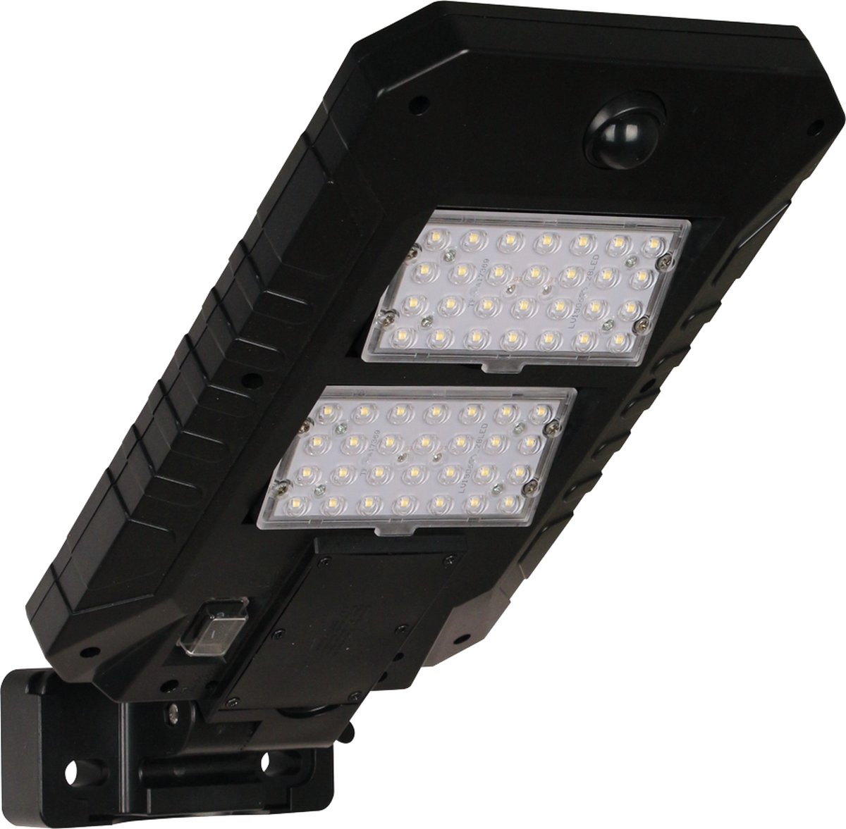 Luxform Concordia Pir Wandlamp - 1000lm - Solar - Zwart