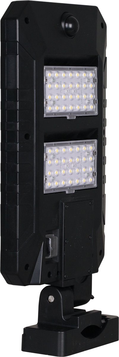 Luxform Concordia Pir Wandlamp - 1000lm - Solar - Zwart