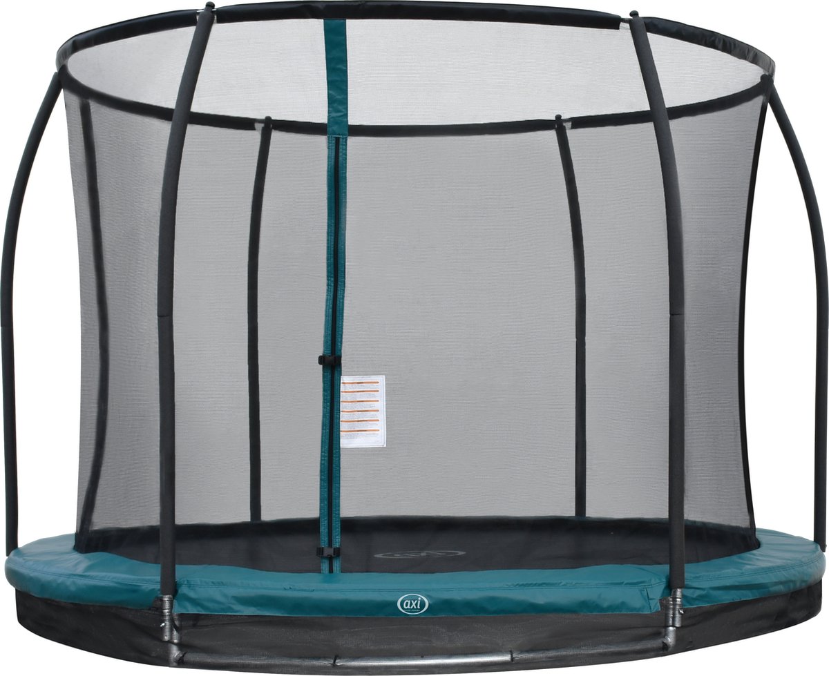 axi Boston Trampoline Met Veiligheidsnet Ø 305 Cm Inground & Onground Op Palen - Groen