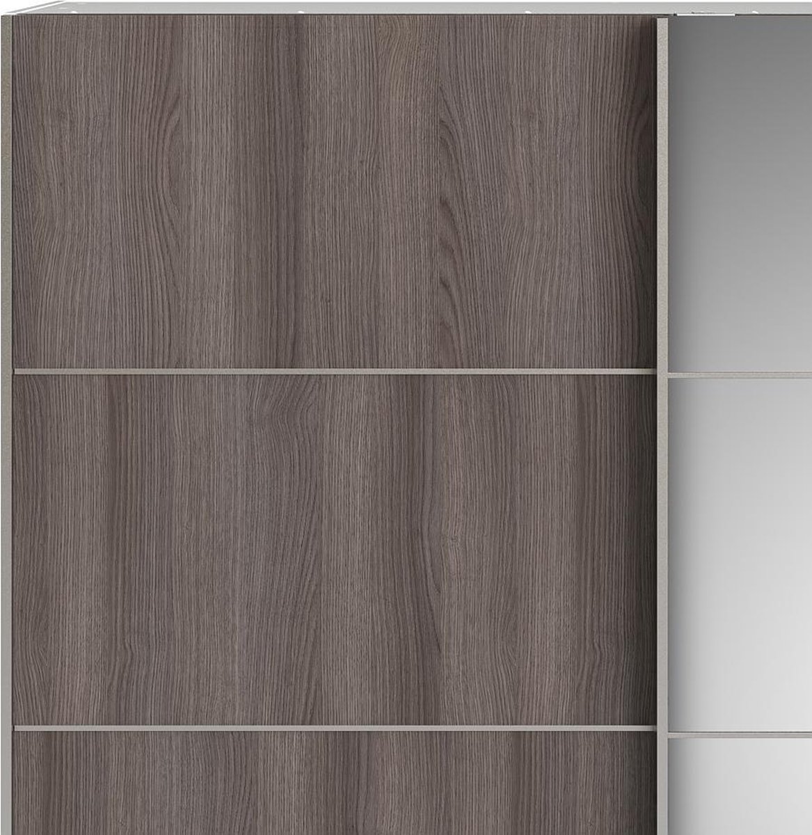 Veto Schuifdeurkast 2 Deuren Breed 183 Cm, Eiken Decor. - Wit