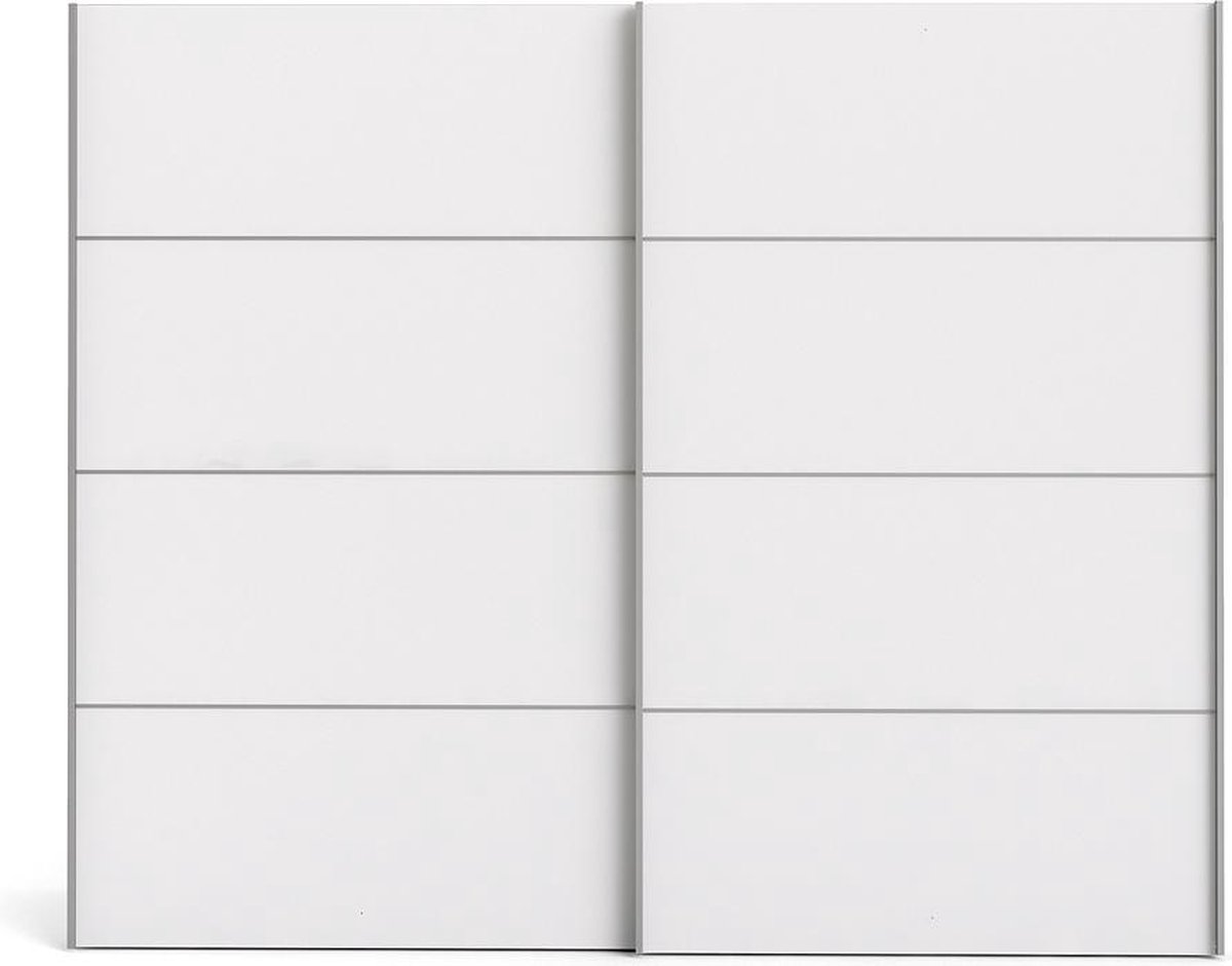 Veto Schuifdeurkast 2 Deuren Breed 243 Cm. - Wit