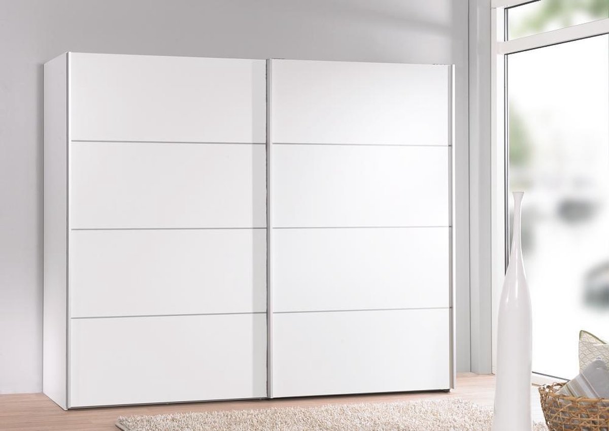 Veto Schuifdeurkast 2 Deuren Breed 243 Cm. - Wit