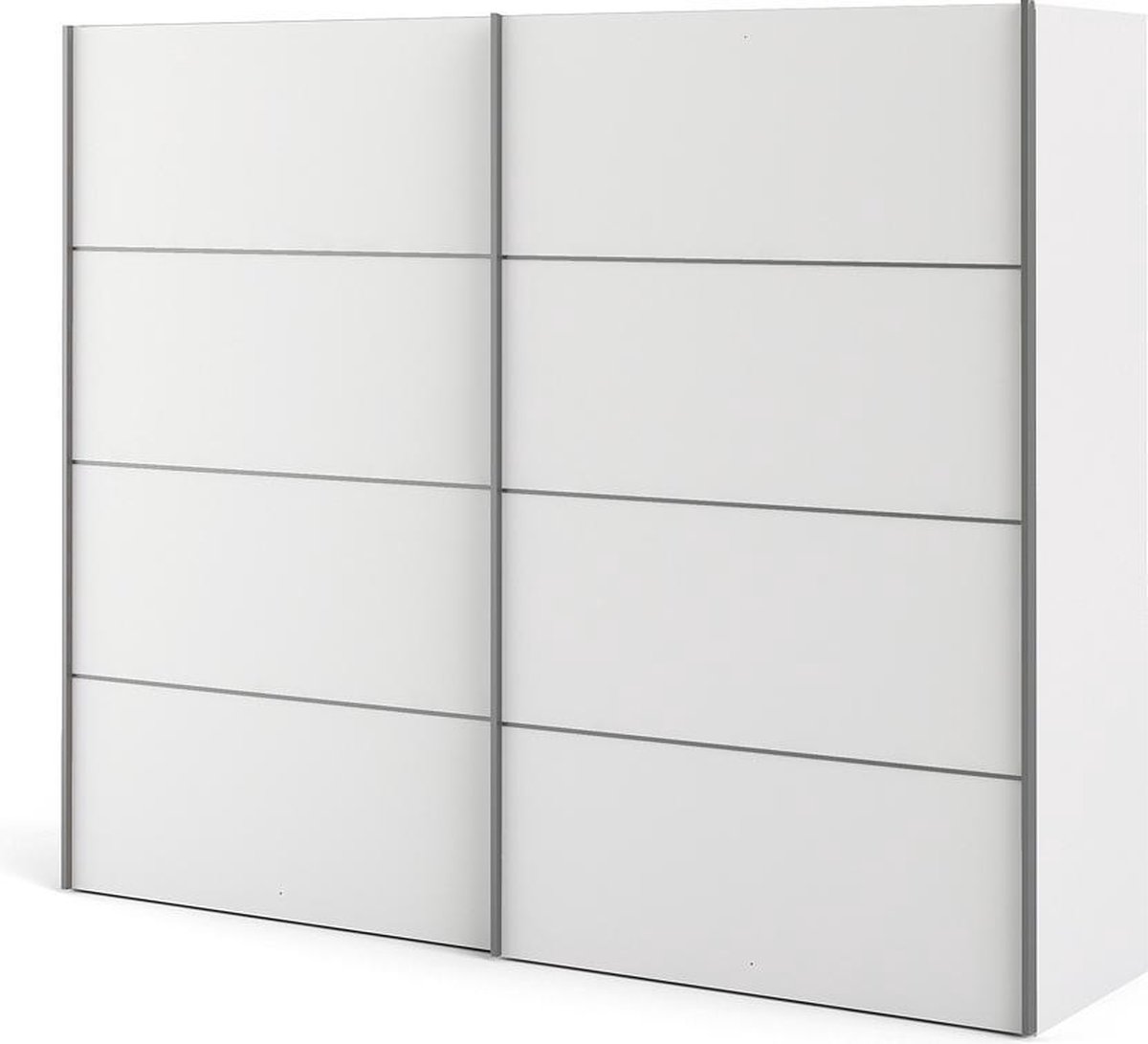 Veto Schuifdeurkast 2 Deuren Breed 243 Cm. - Wit