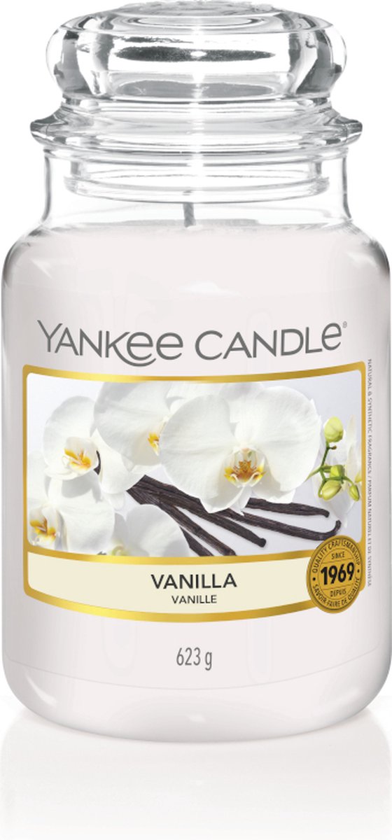 Yankee Candle Geurkaars Large Vanilla - 17 Cm / ø 11 Cm