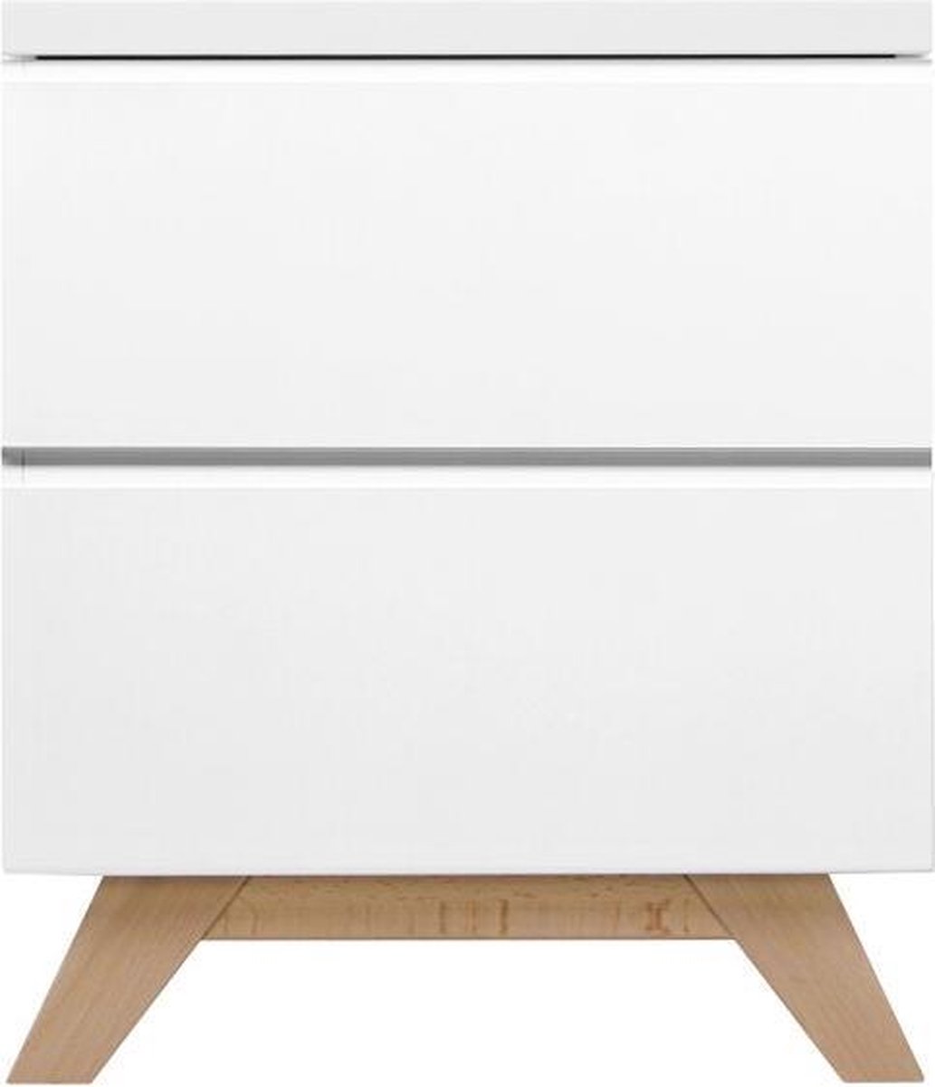 Bopita Lynn Nachtkastje Greeploos -/naturel - Wit