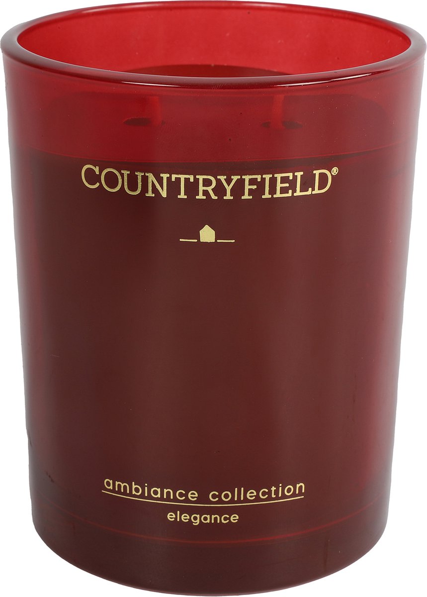 Countryfield Geurkaars Large Elegance - 10 Cm / ø 13 Cm - Rood