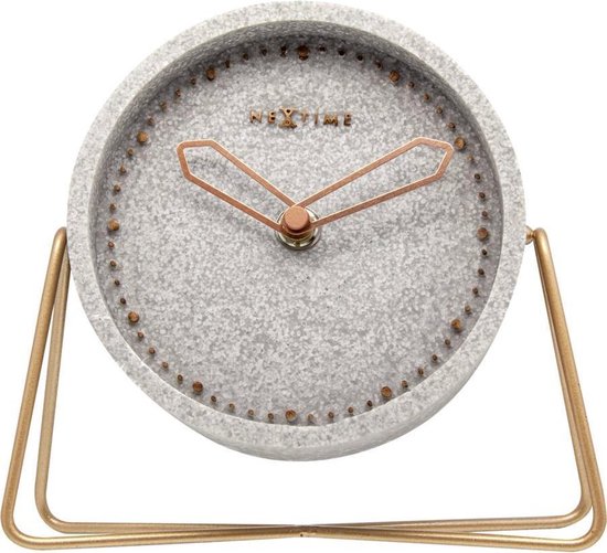 Nextime - Cross Table - Rond - Ø17,5 Cm --koper - Grijs