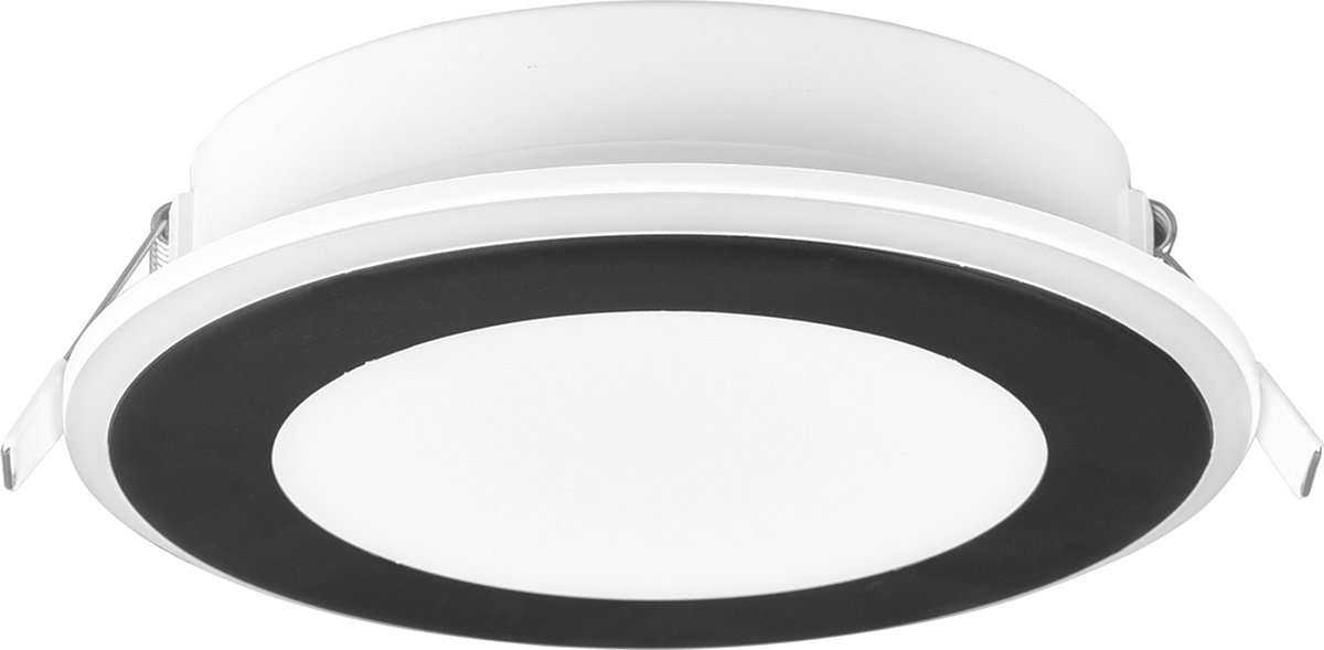 BES LED Led Spot - Inbouwspot - Trion Auran - 10w - Warm Wit 3000k - Rond - Mat - Kunststof - Zwart