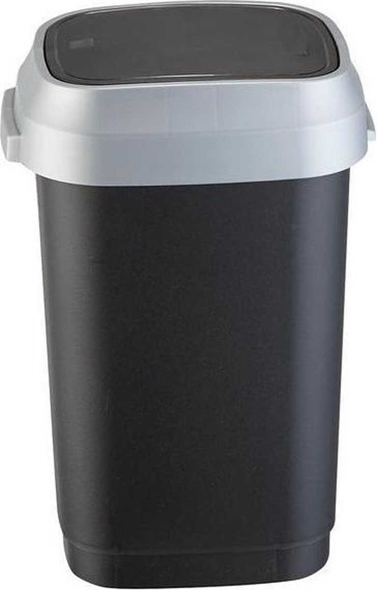 Kis Dual Swing Bin S 10l Black - Zwart