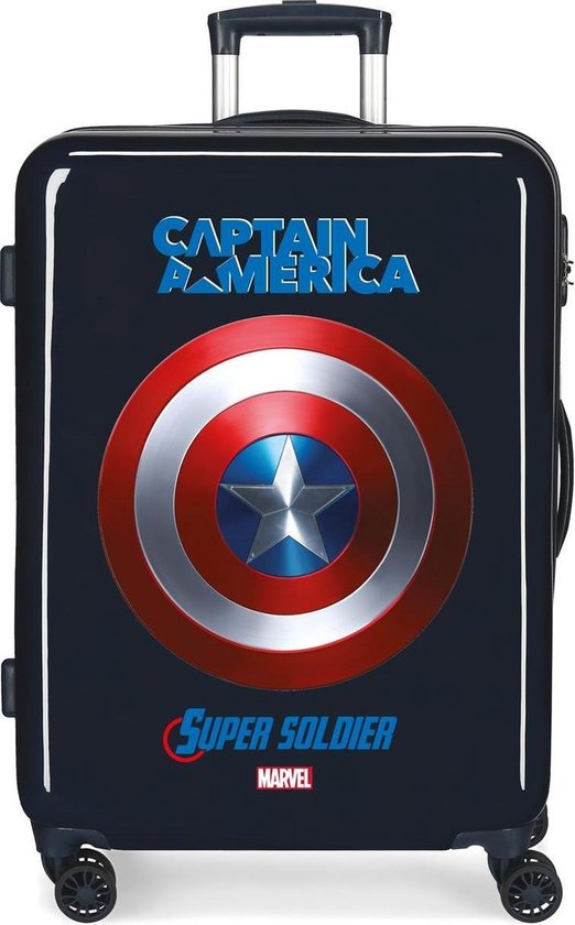 Marvel Sky Avengers Captain America Koffer 68 Cm 85 Liter - Negro