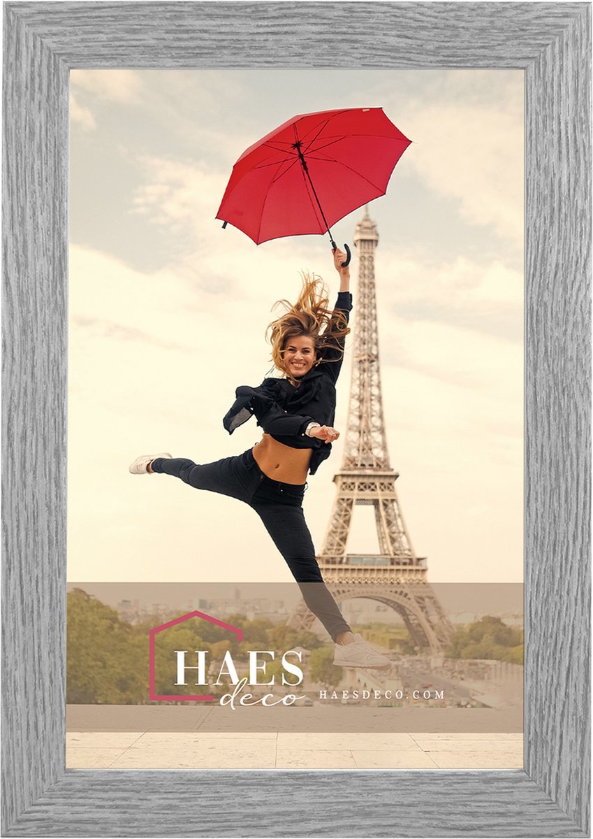 HAES deco - Houten Fotolijst Paris Vintage 20x30 -Sp001202 - Grijs