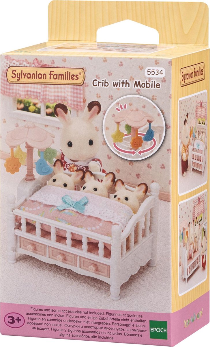 Sylvanian Families Bed Voor Drieling Met Mobiel - 5534