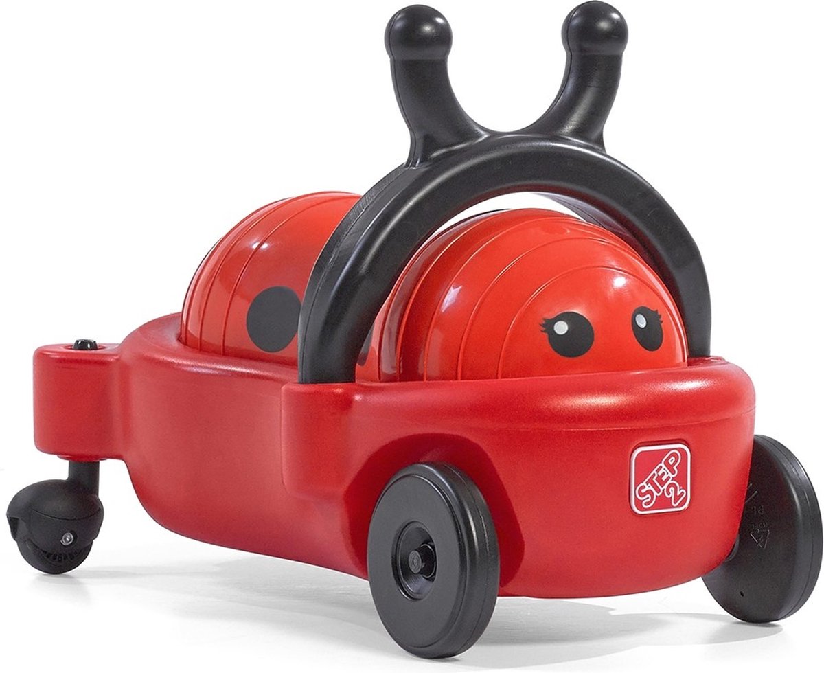 Step2 Bouncy Buggy Lieveheersbeestje Skippybal / Loopauto 2-in-1 Speelgoed Voor Kinderen Vanaf 2 In De Vorm Van Een