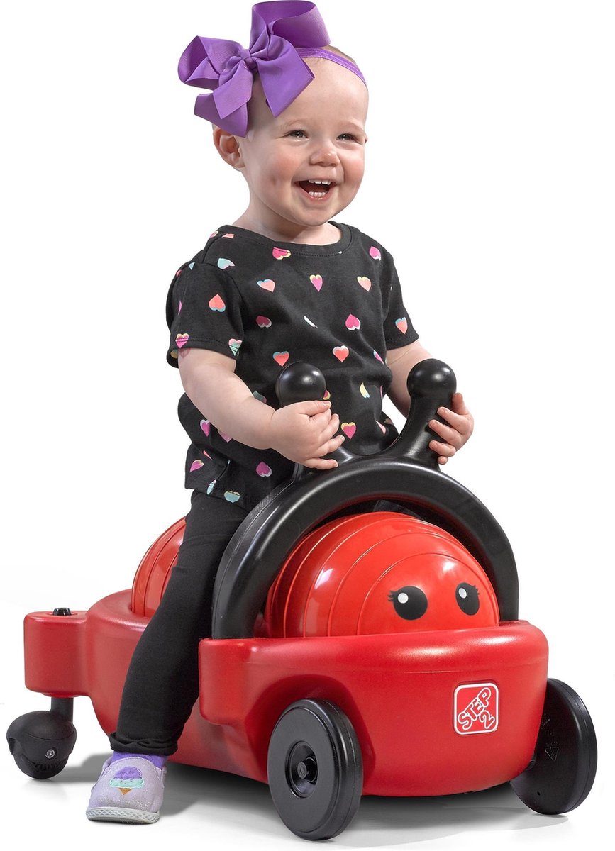 Step2 Bouncy Buggy Lieveheersbeestje Skippybal / Loopauto 2-in-1 Speelgoed Voor Kinderen Vanaf 2 In De Vorm Van Een