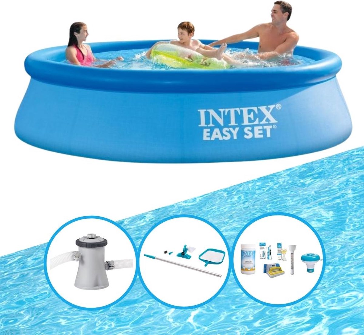 Intex Zwembad Easy Set - Zwembadset - 305x76 Cm - Blauw