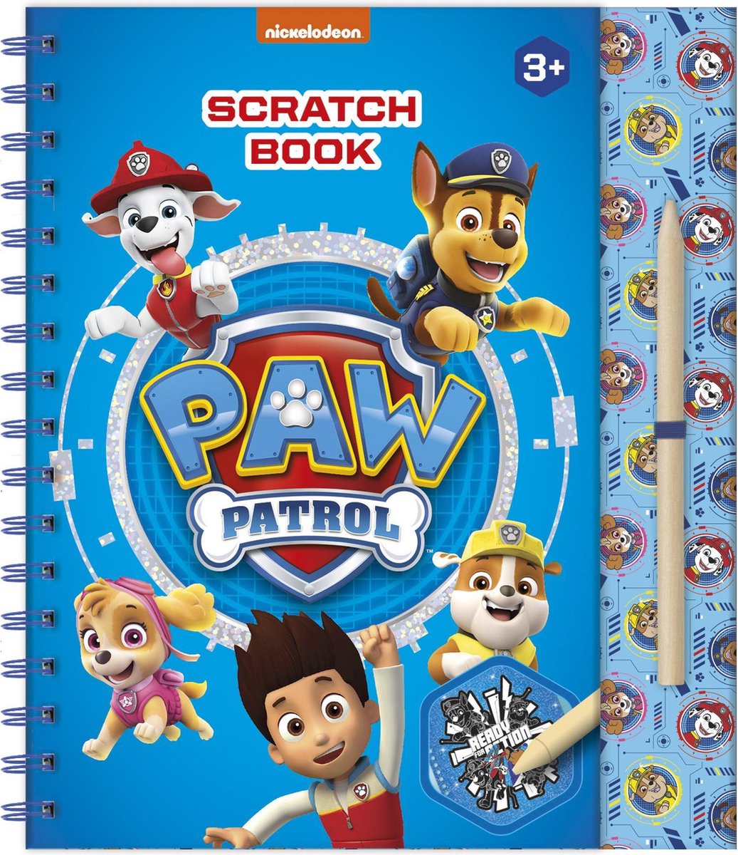 Totum Kleurboek Paw Patrol Kraskaarten Junior 24-delig - Blauw