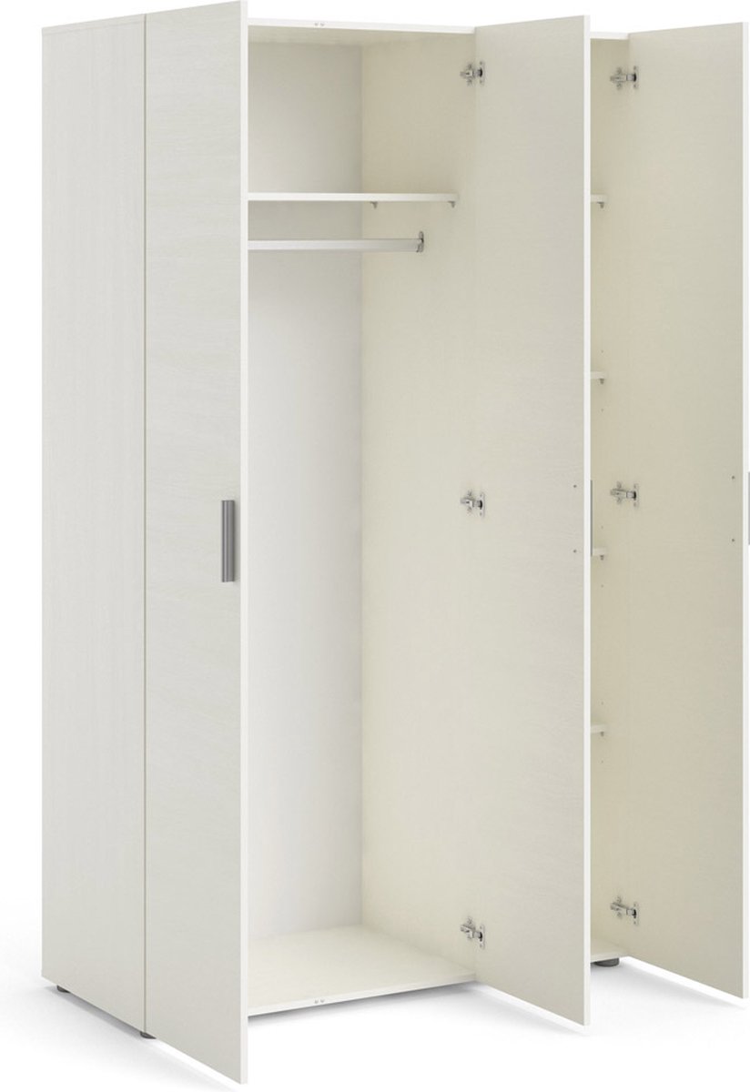 Petra Kledingkast 3 Deuren Essen Decor. - Wit