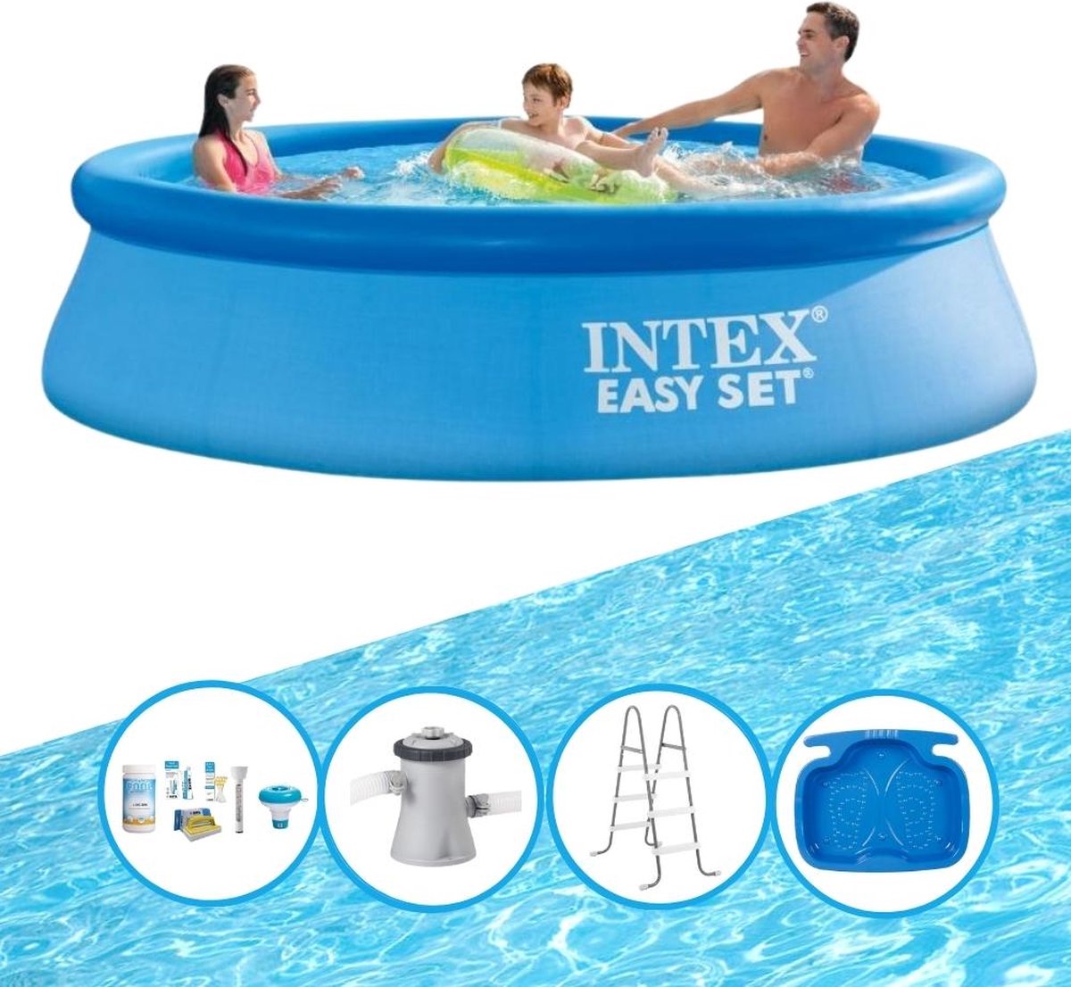 Intex Zwembad Easy Set - Zwembad Deal - 305x76 Cm - Blauw