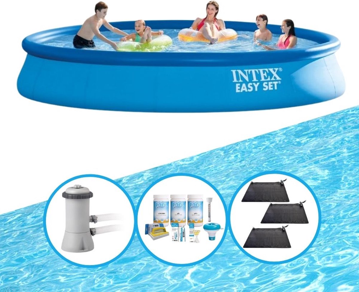 Intex Zwembad Easy Set - Zwembad Deal - 457x84 Cm - Blauw