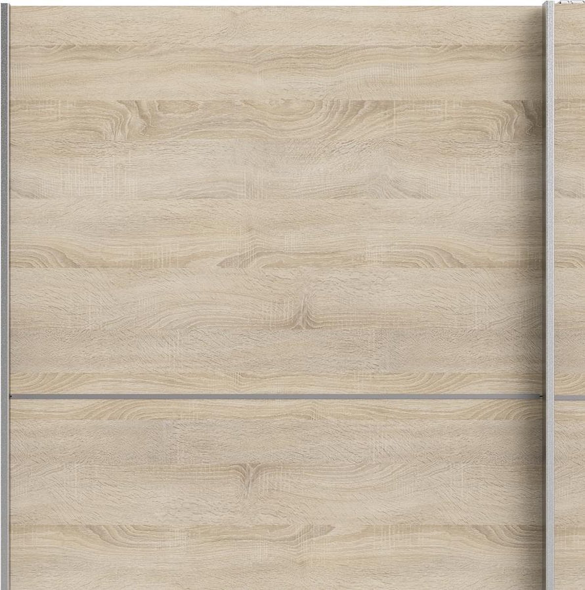 Veto Schuifdeurkast 2 Deuren Breed 183 Cm, Eiken Decor. - Wit