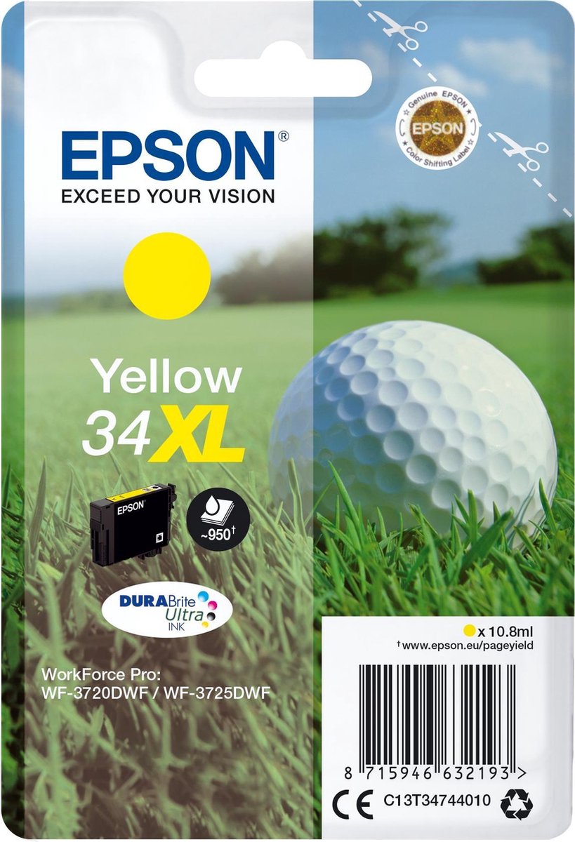 Epson 34XL - Inktcartridge / - Geel