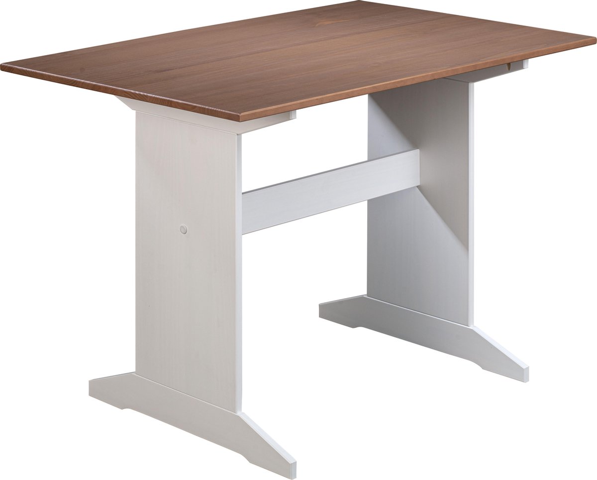 Wrightb Eetkamertafel, Bruin. - Wit