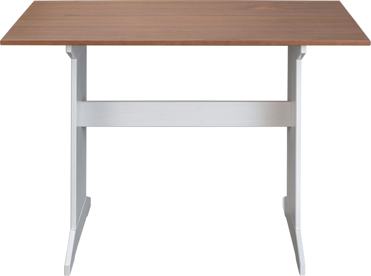 Wrightb Eetkamertafel, Bruin. - Wit