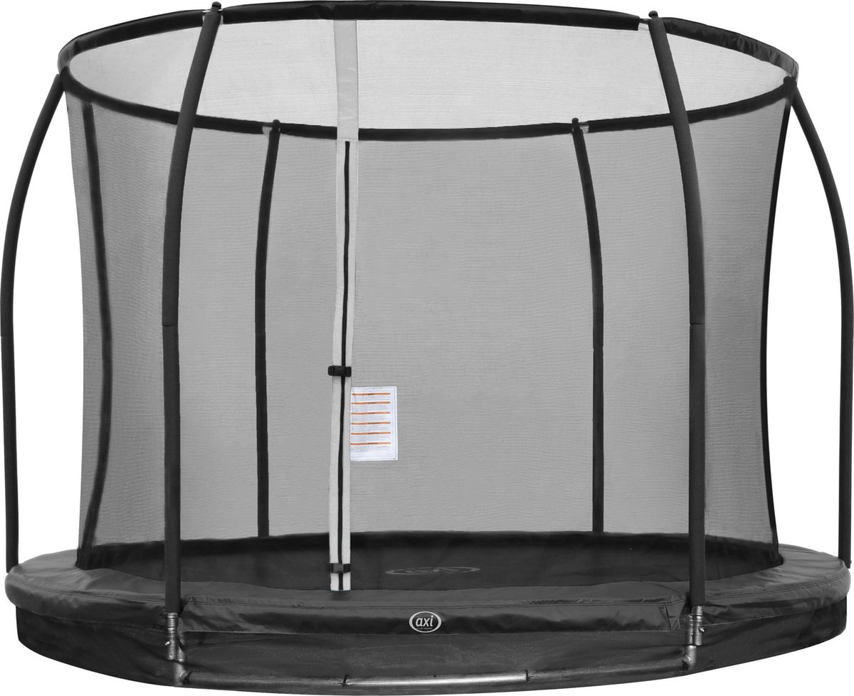 axi Boston Trampoline Met Veiligheidsnet Ø 305 Cm Inground & Onground Op Palen - Zwart