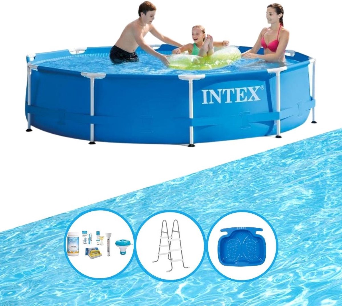 Intex Zwembad Metal Frame 305x76 Cm - Zwembad Deal - Blauw