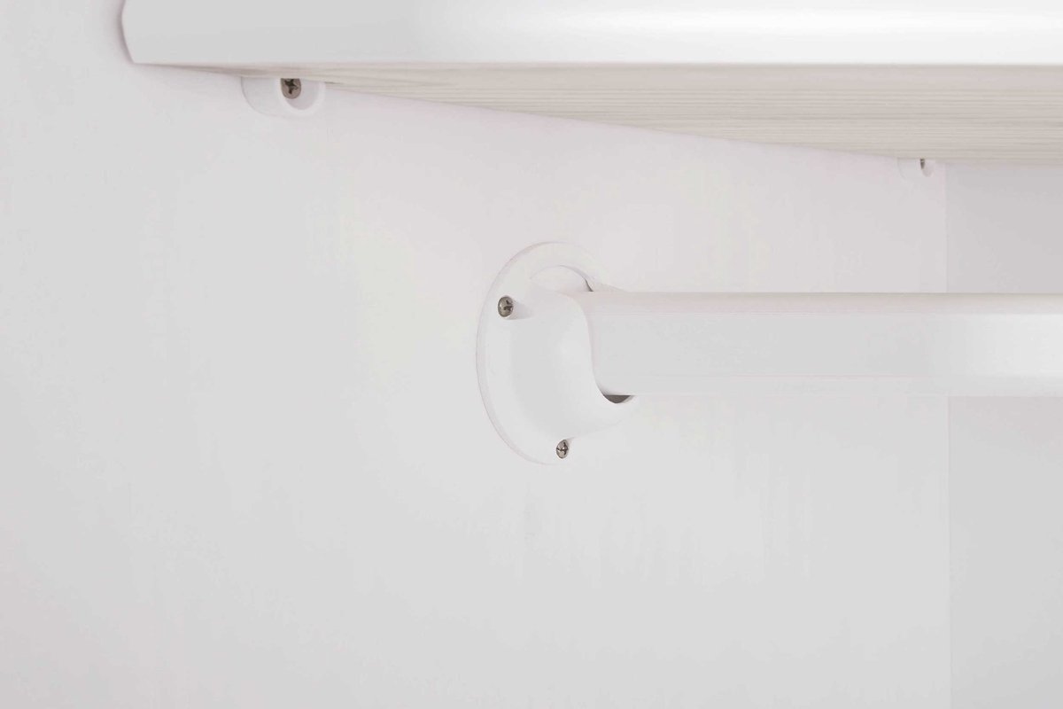 Tweedeurs Kledingkast Met Laden Danz. - Wit