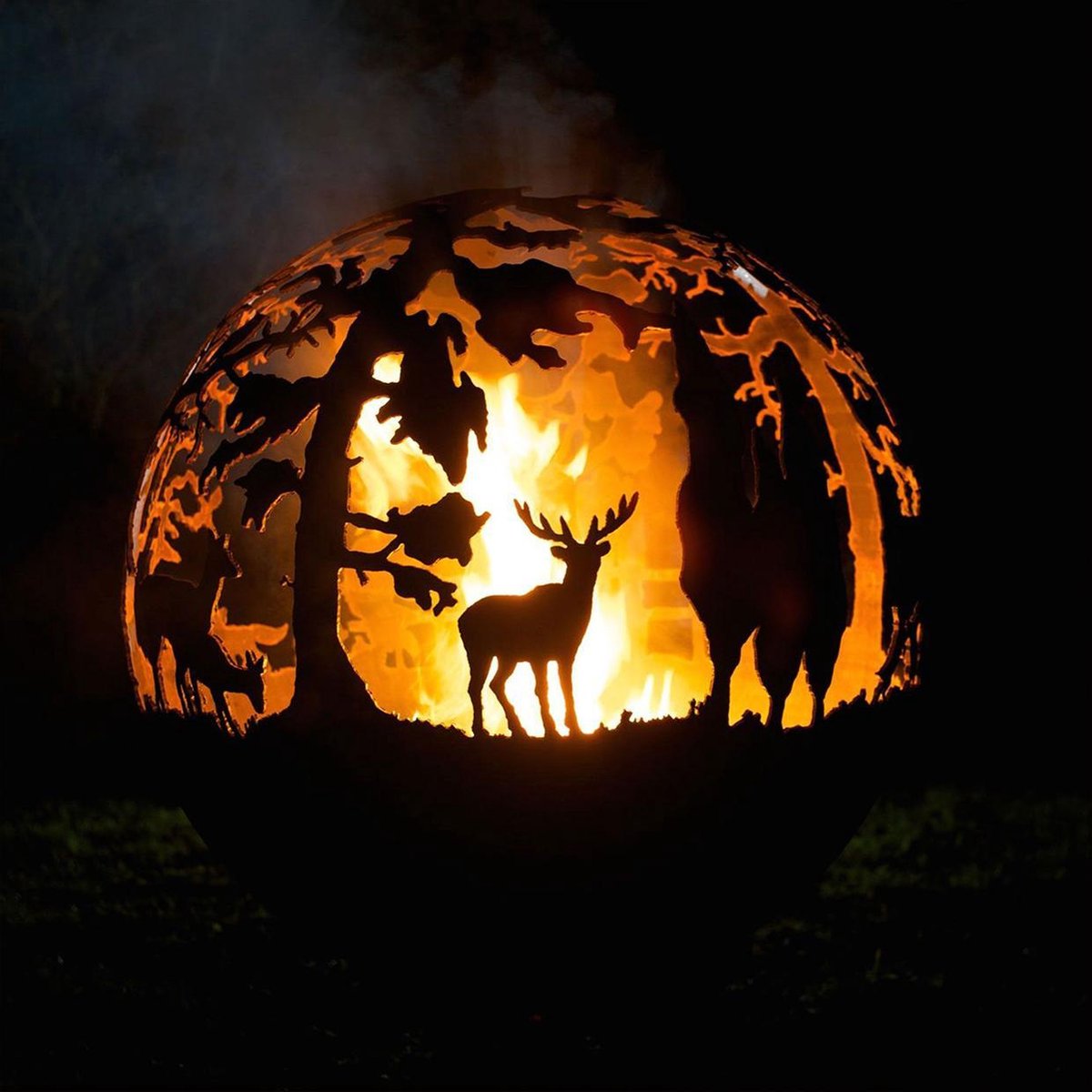 Esschert Design Vuurkorf 57,5 X 57,5 X 66 Cm Staal Roest - Bruin