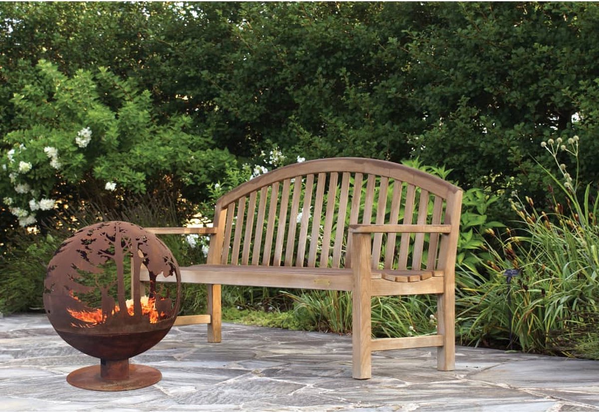 Esschert Design Vuurkorf 57,5 X 57,5 X 66 Cm Staal Roest - Bruin