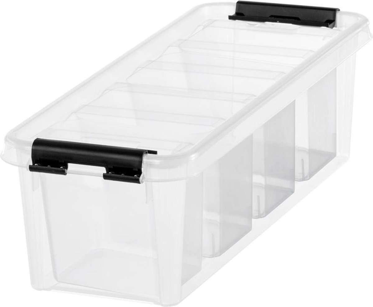 Orthex Opbergbox Smartstore 38 X 14 X 11 Cm Transparant/ - Zwart